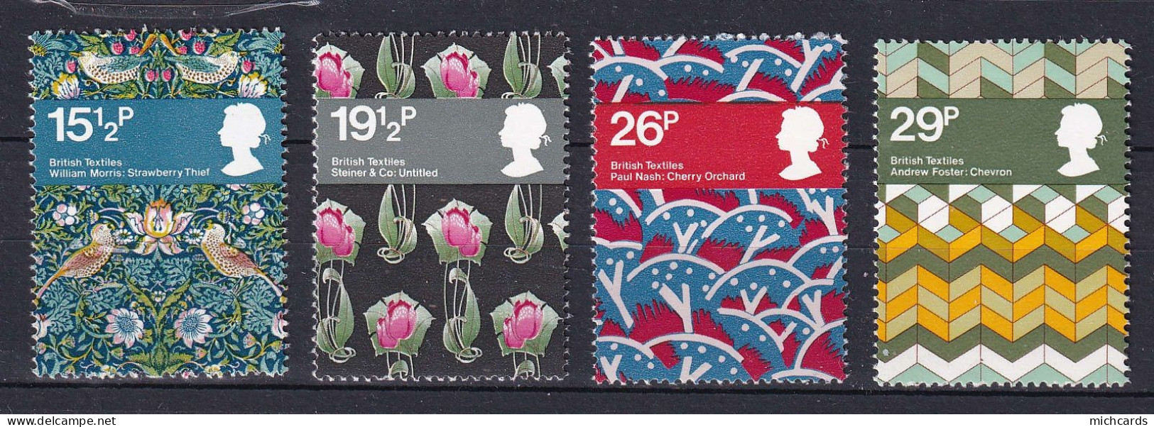196 GRANDE BRETAGNE 1982 - Y&T 1052/55 - Industrie Du Textile - Neuf ** (MNH) Sans Charniere - Unused Stamps