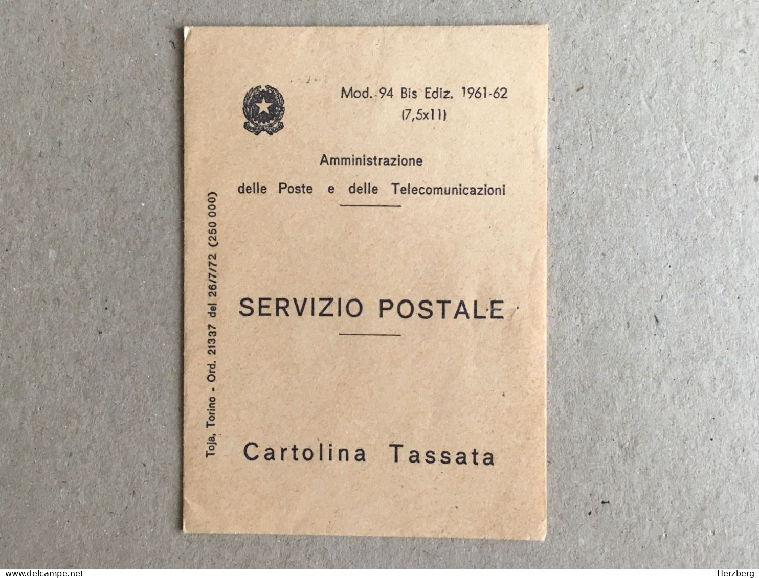 Italy Italia 1975 Train Stamp Bologna Servizio Postale Cartolina Tassata Envelope Letter Liliput Cover - 1971-80: Used