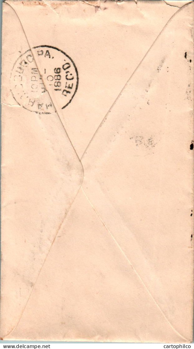 US Cover 2c Williamsport Pa 1886 - Briefe U. Dokumente