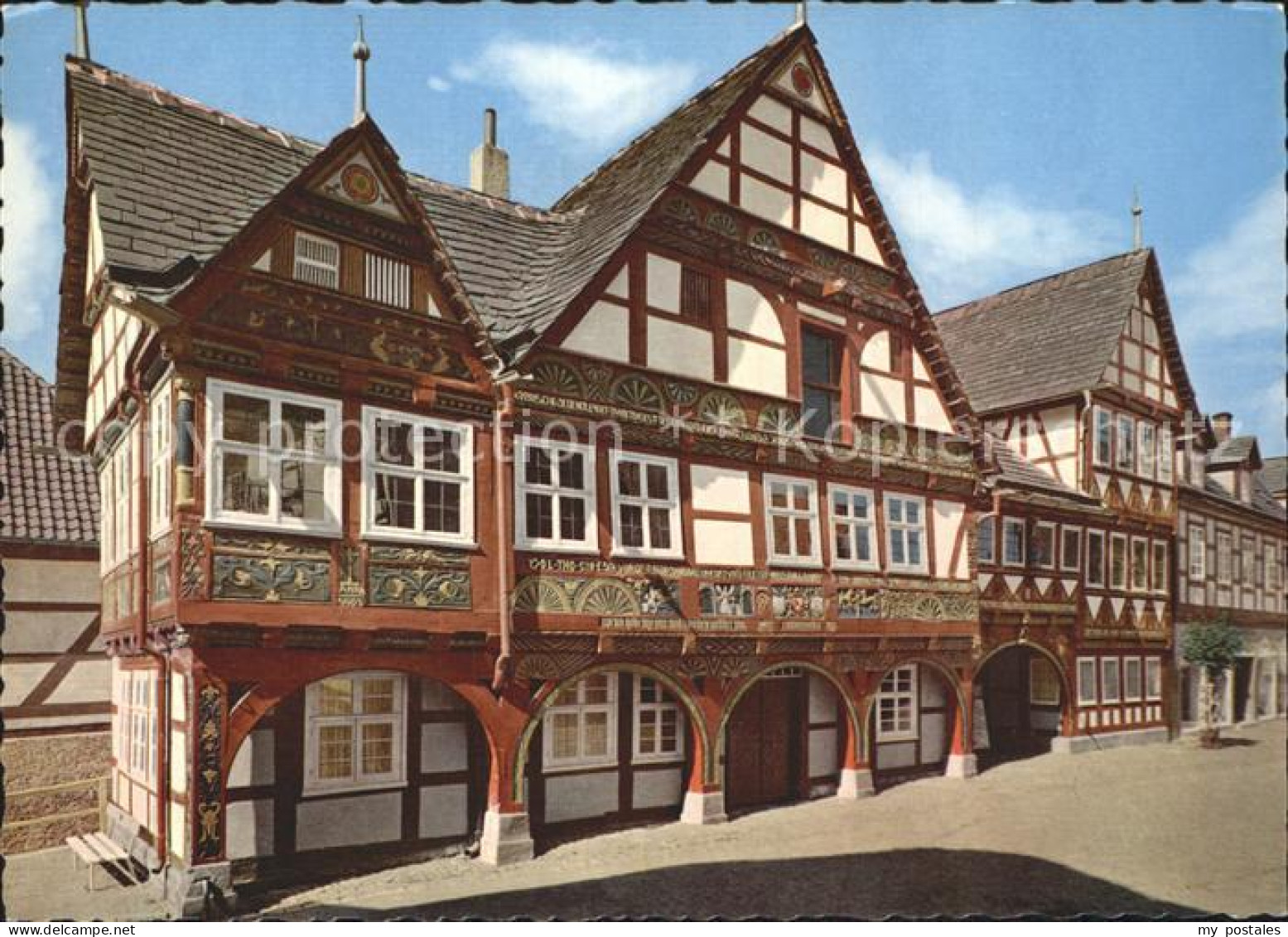 72228100 Schwalenberg Baeuerliche Renaissance Fachwerkgiebel Rathaus Malerstaedt - Sonstige & Ohne Zuordnung