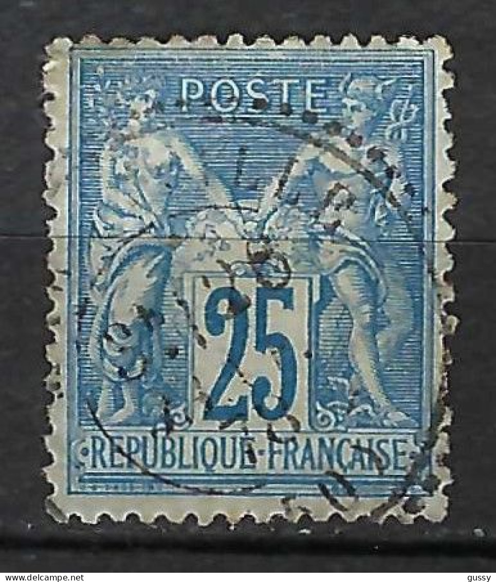 FRANCE Classique, B Obl. CAD Perlés: Longeville (Hte Marne) Sur Y&T 79 - 1876-1898 Sage (Type II)