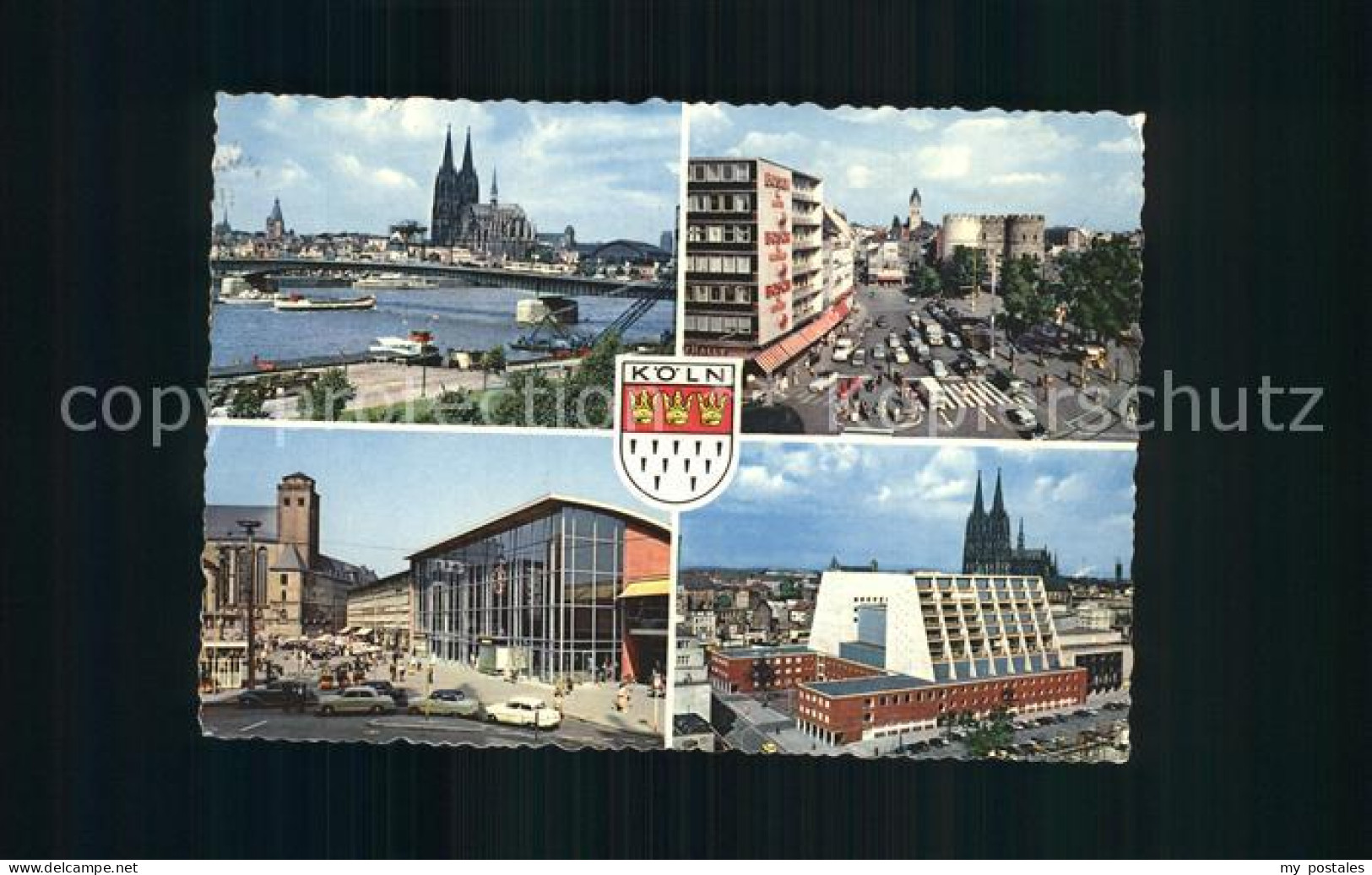 72228036 Koeln Rhein Rheinbruecke Mit Blick Zum Dom Strassenpartie Halle Opernha - Koeln