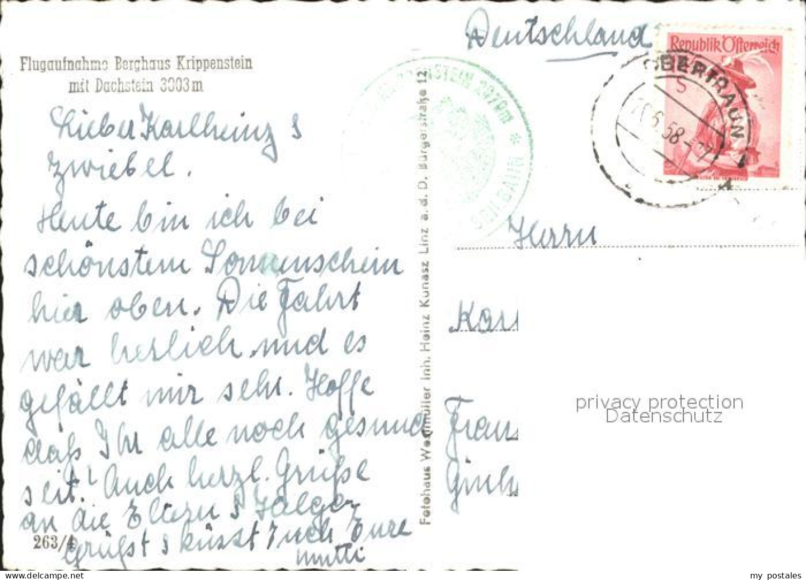 72227695 Obertraun Fliegeraufnahme Mit Berghaus Krippenstein Obertraun - Other & Unclassified