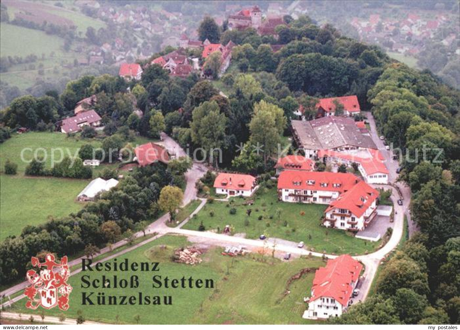 72227625 Kuenzelsau Residenz Schloss Stetten Fliegeraufnahme Kuenzelsau - Künzelsau