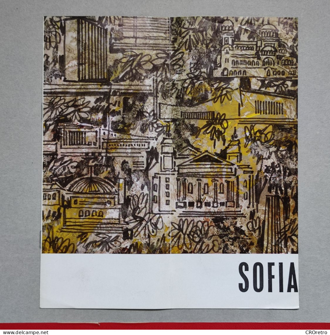 SOFIA - BULGARIA, Vintage Tourism Brochure, Prospect, Guide (pro3) - Dépliants Touristiques