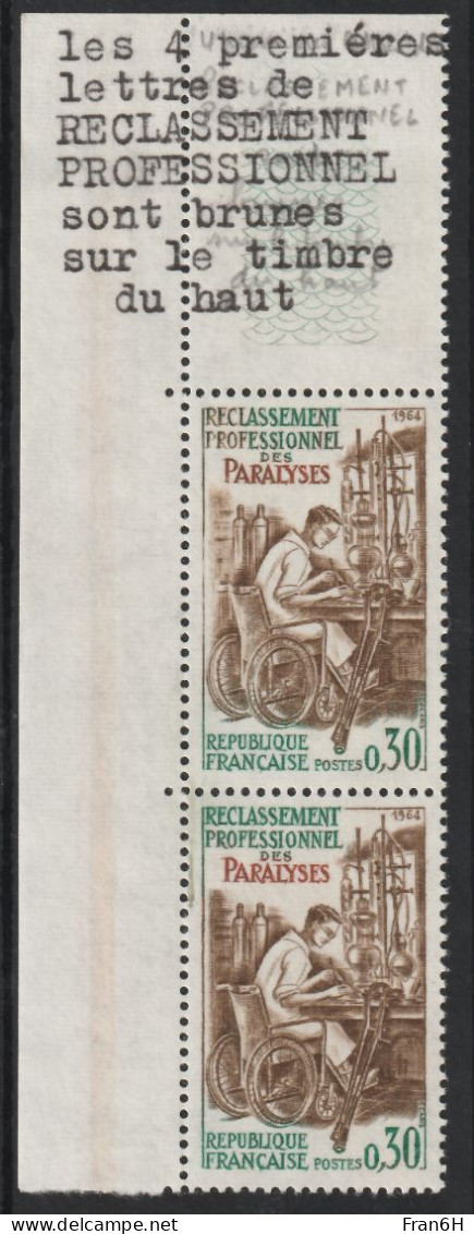 YT N° 1405 - Couleur Des Lettres - Neufs ** - MNH - - Unused Stamps
