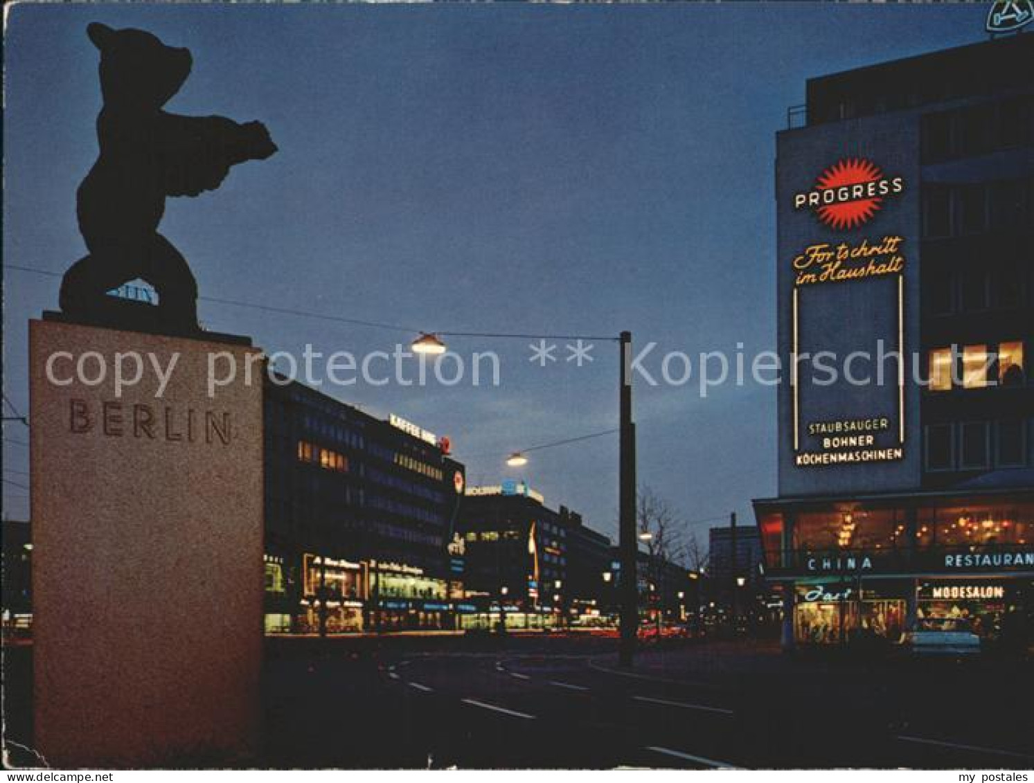 72227572 Duesseldorf Berliner Allee Bei Nacht Baer Duesseldorf - Duesseldorf