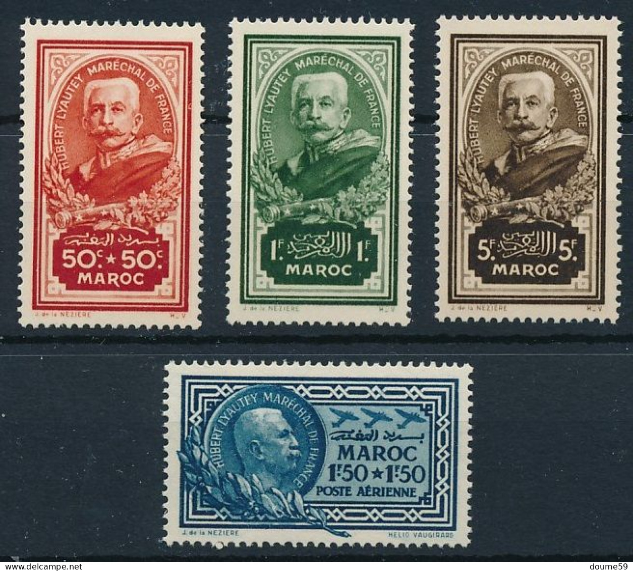 DX-20:  MAROC:  N°150/152** + PA 40**   TB - Neufs