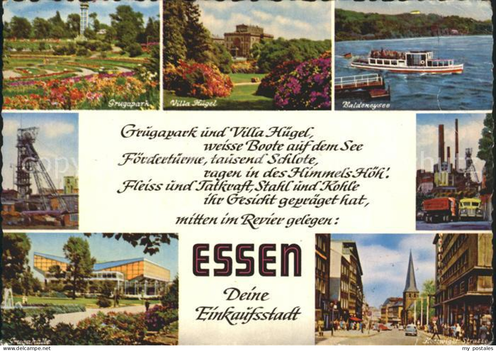 72227539 Essen Ruhr Grugapark Grugahalle Villa Huetel Baldeneysee Boot Zeche Ket - Essen