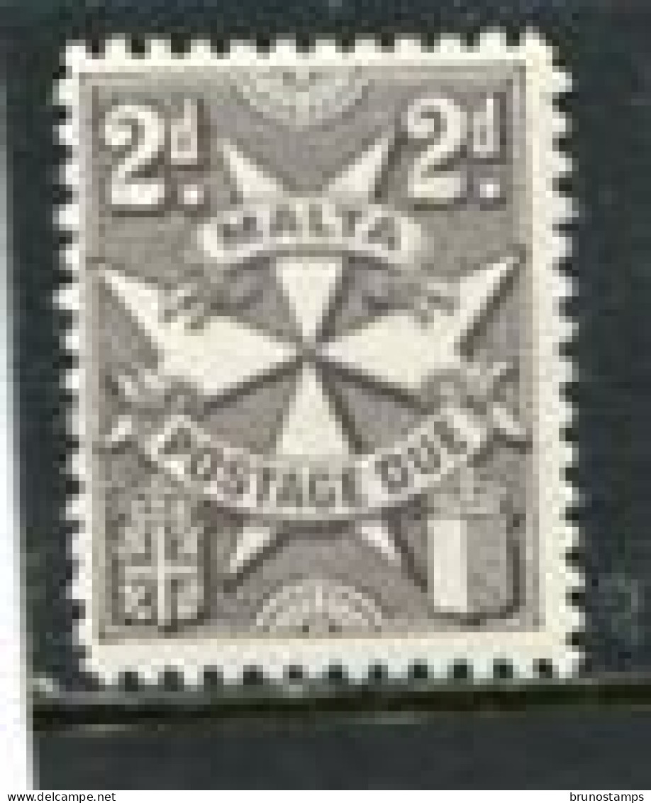 MALTA - 1967  POSTAGE DUE  2d  GREY  MINT NH - Malte