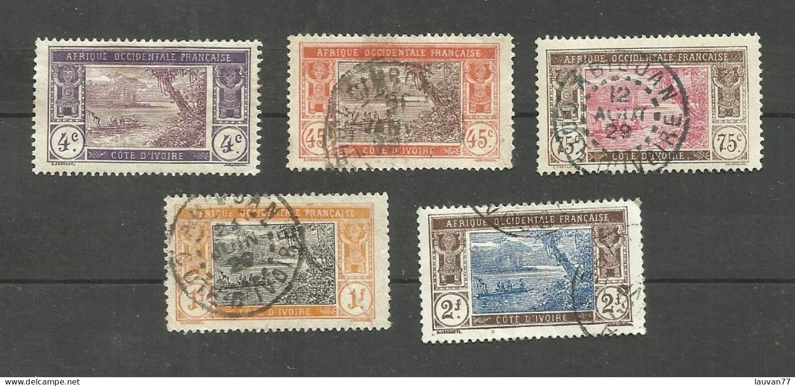 CÔTE D'IVOIRE N°43, 52, 54 à 56 Cote 5.15€ - Used Stamps
