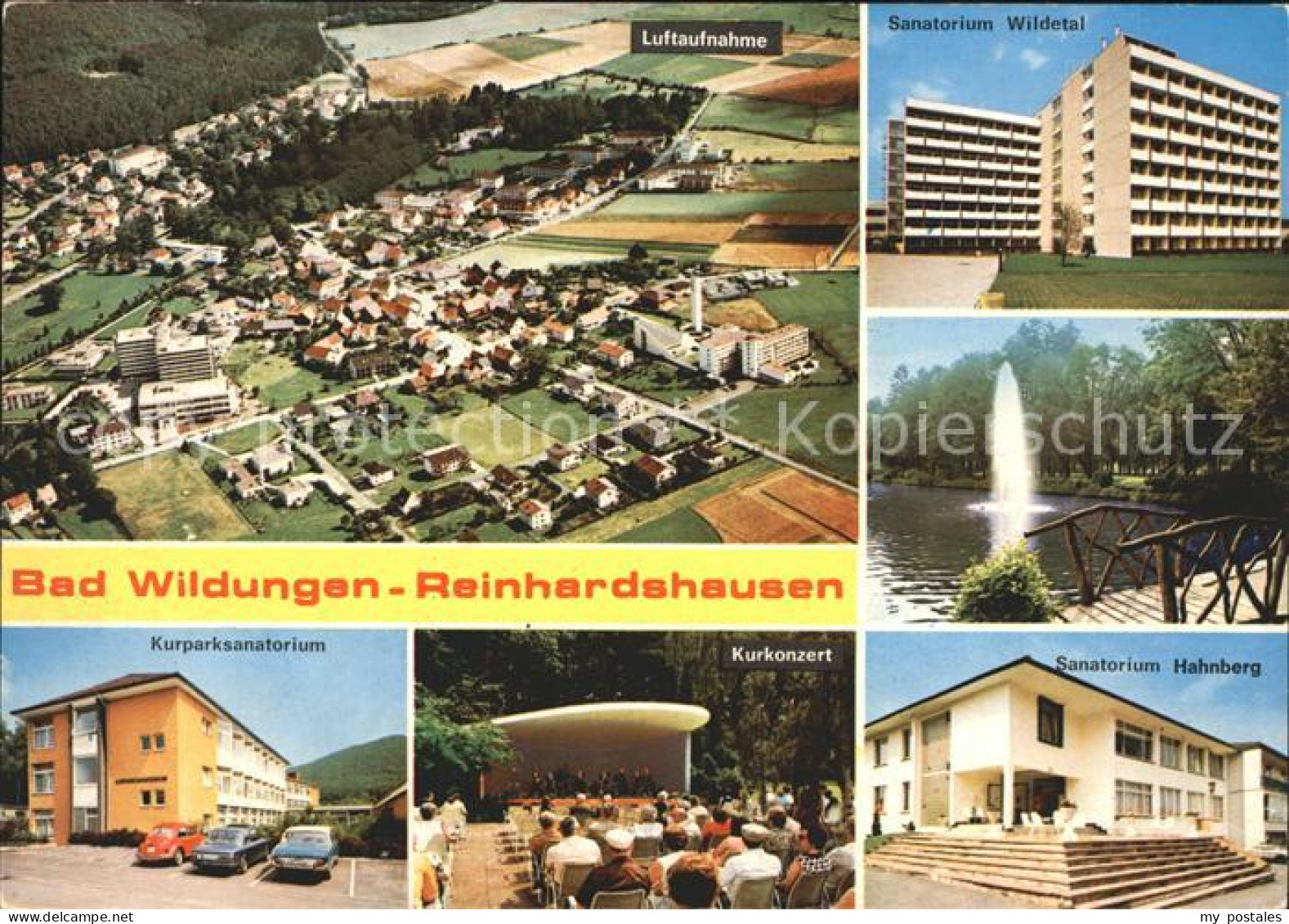 72227488 Reinhardshausen Luftaufnahme Sanatorium Wildetal Hahnberg Fontaene Kurk - Bad Wildungen