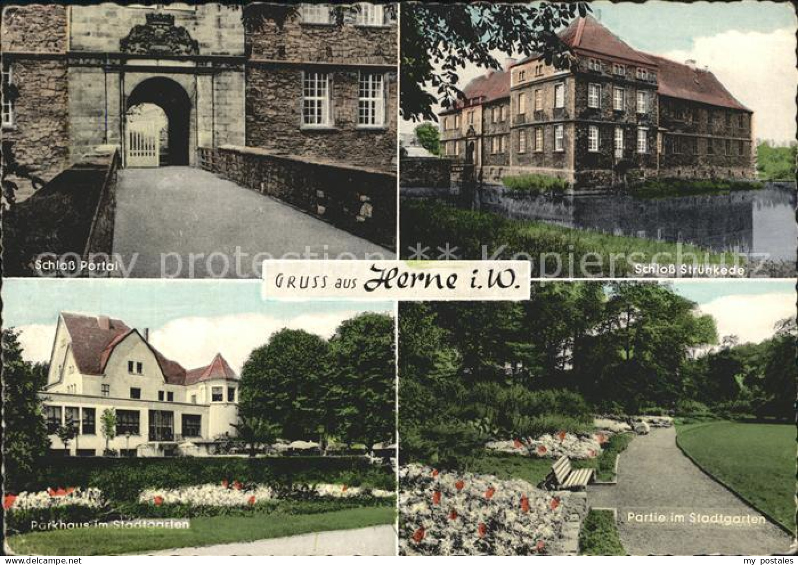 72227474 Herne Westfalen Schlossportal Schloss Struenkede Parkhaus Im Stadtgarte - Herne