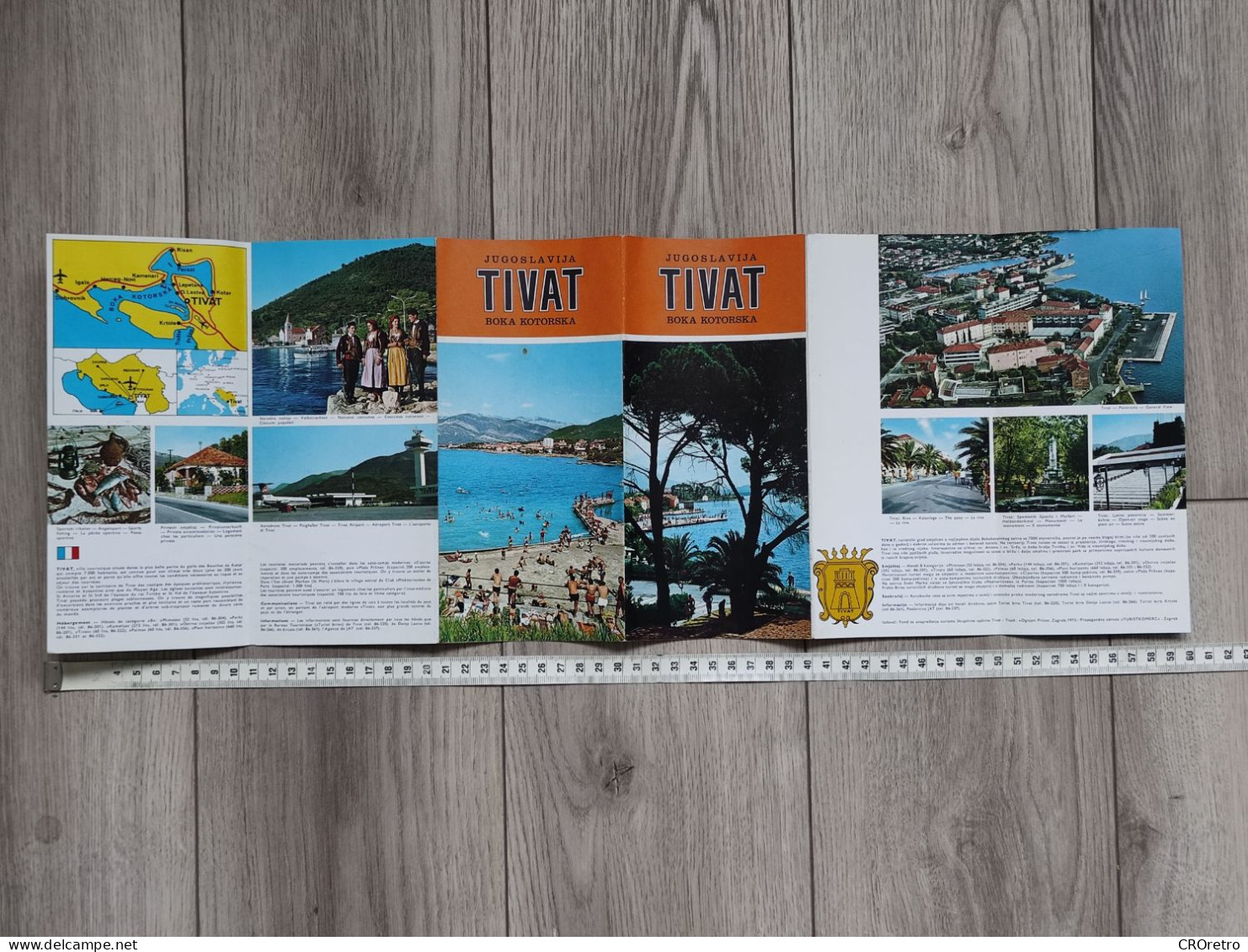 TIVAT / BOKA KOTORSKA - MONTENEGRO (ex Yugoslavia), Vintage Tourism Brochure, Prospect, Guide (pro3) - Dépliants Touristiques