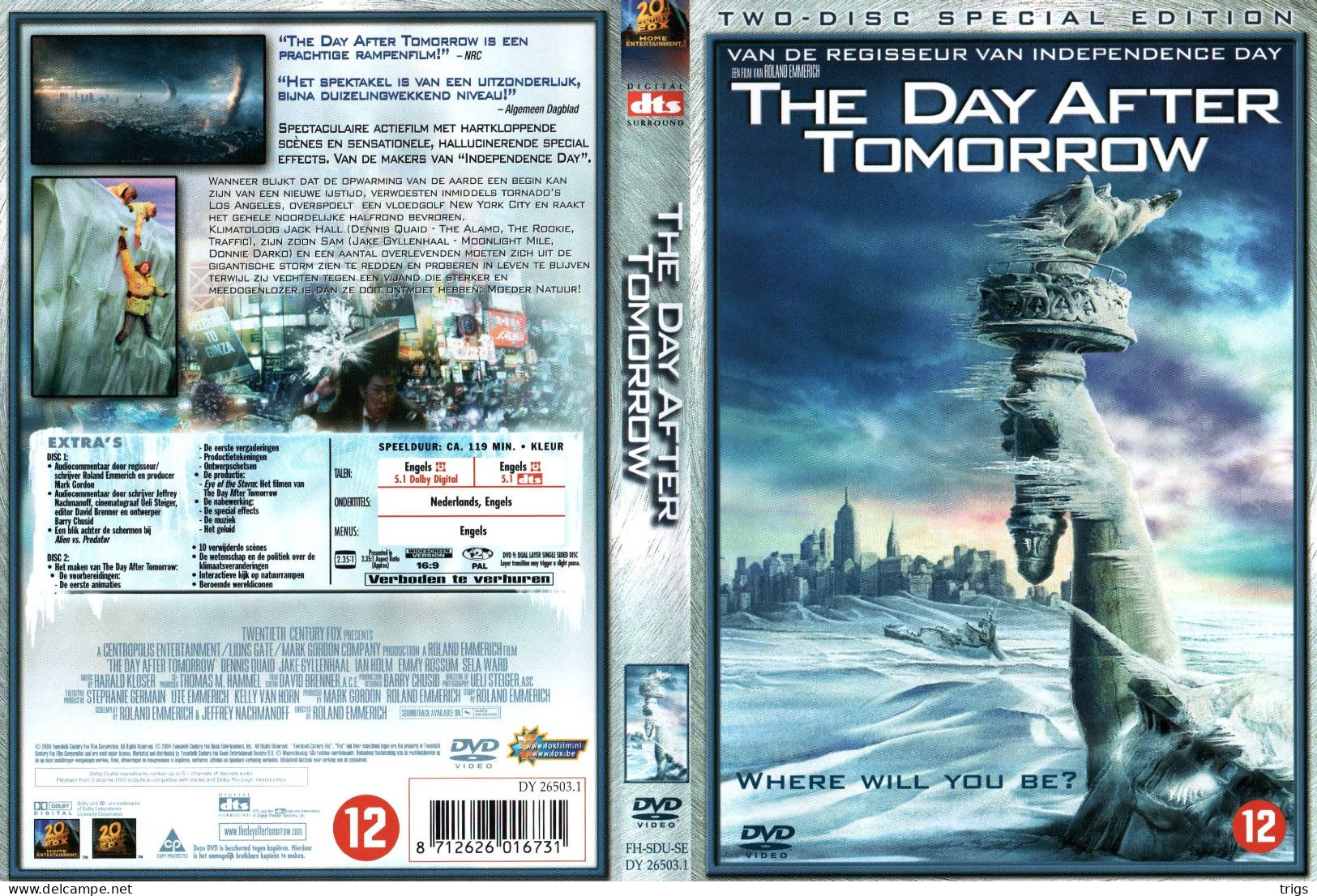 DVD - The Day After Tomorrow (2 DISCS) - Action, Aventure