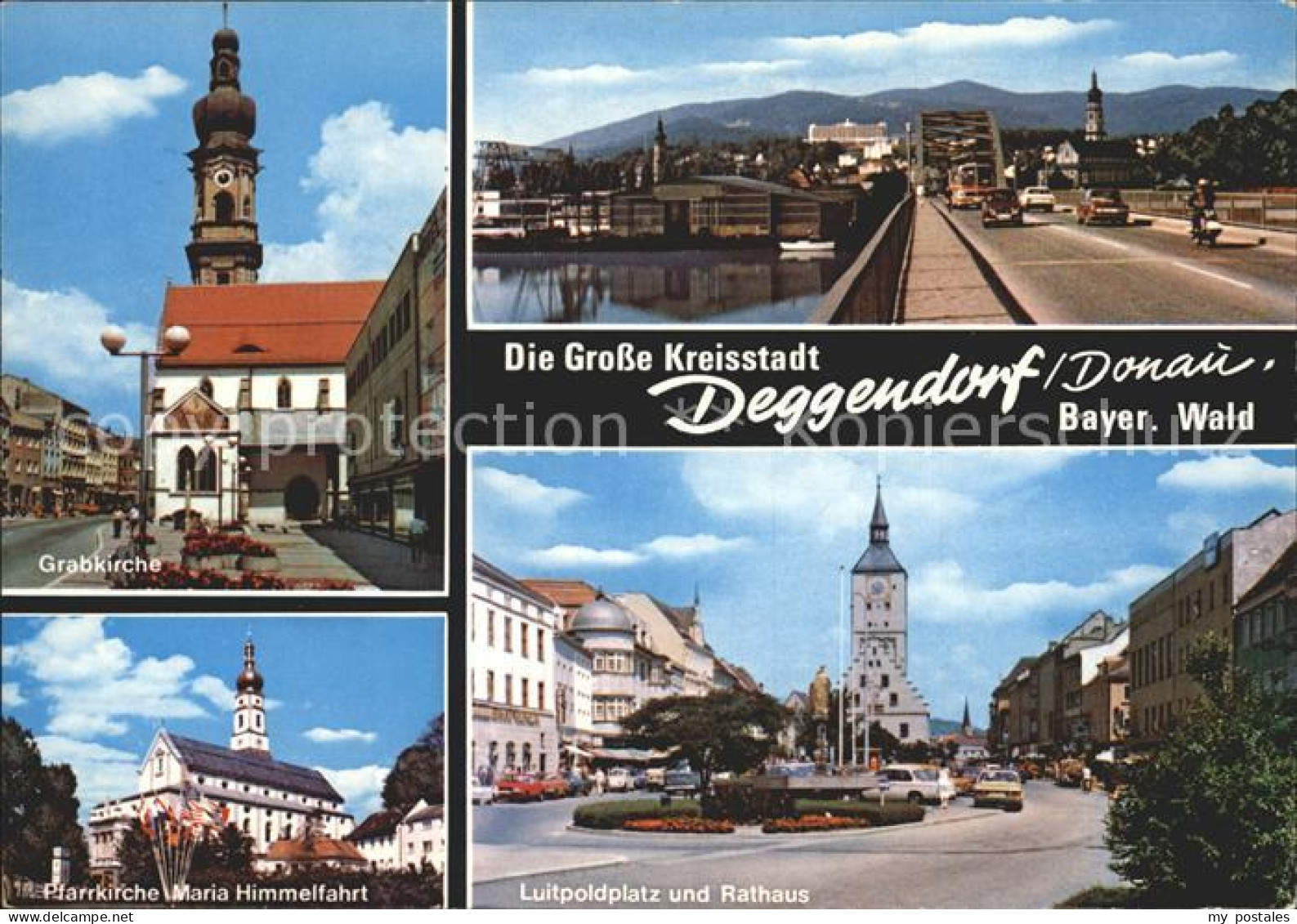 72227395 Deggendorf Donau Grabkirche Bruecke Pfarrkirche Maria Himmelfahrt Luitp - Deggendorf