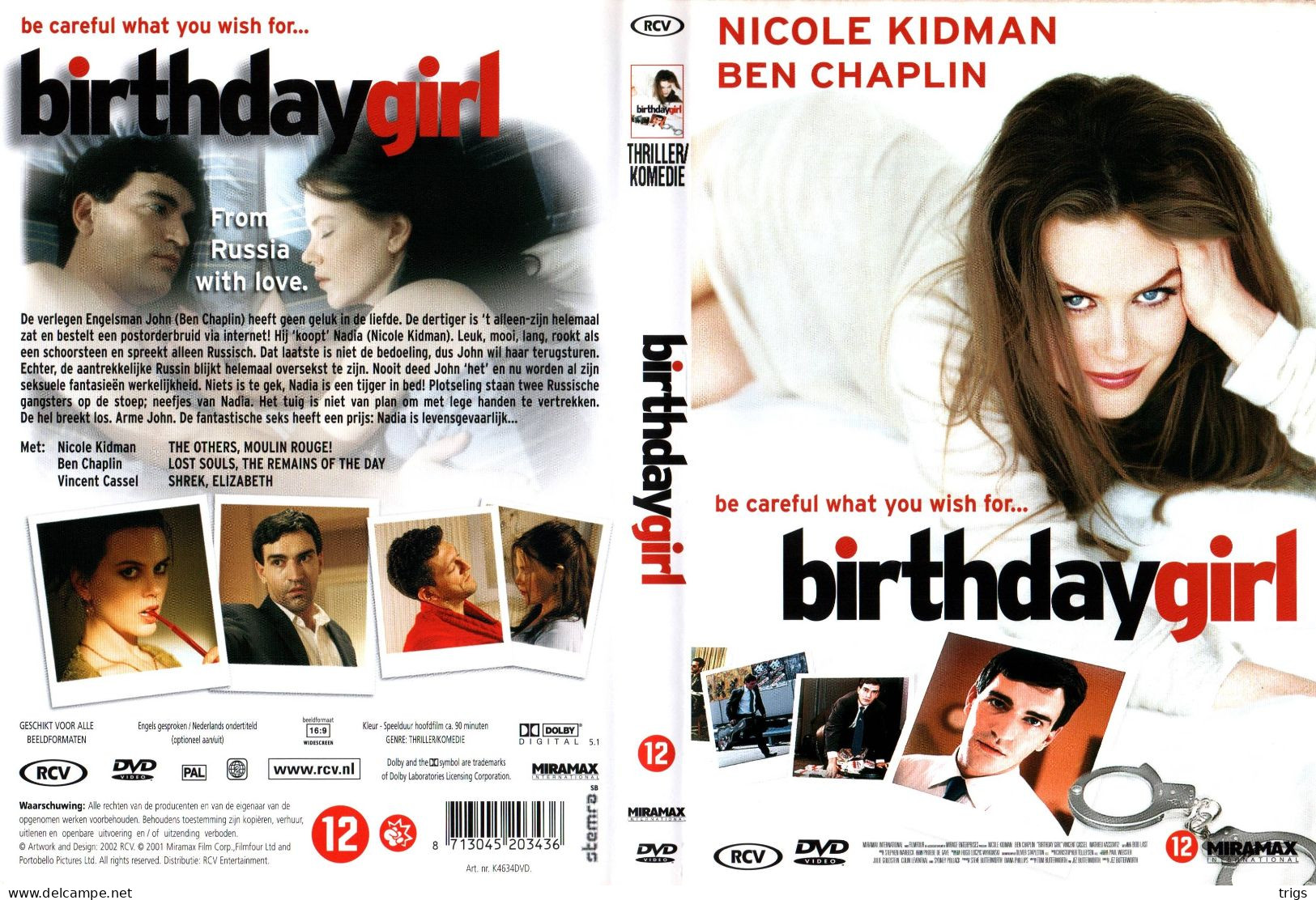 DVD - Birthday Girl - Policiers