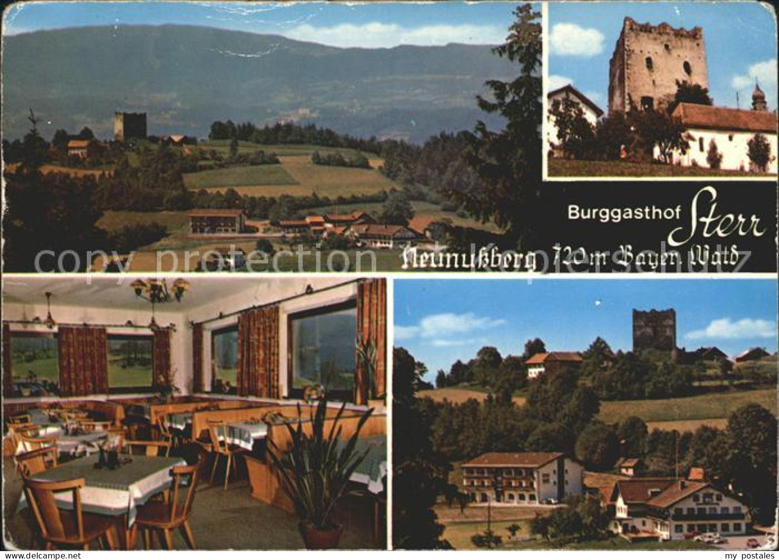 72227275 Neunussberg Burggasthof Sterr Mit Gaestehaus Bergfried Gastraum Teilans - Sonstige & Ohne Zuordnung