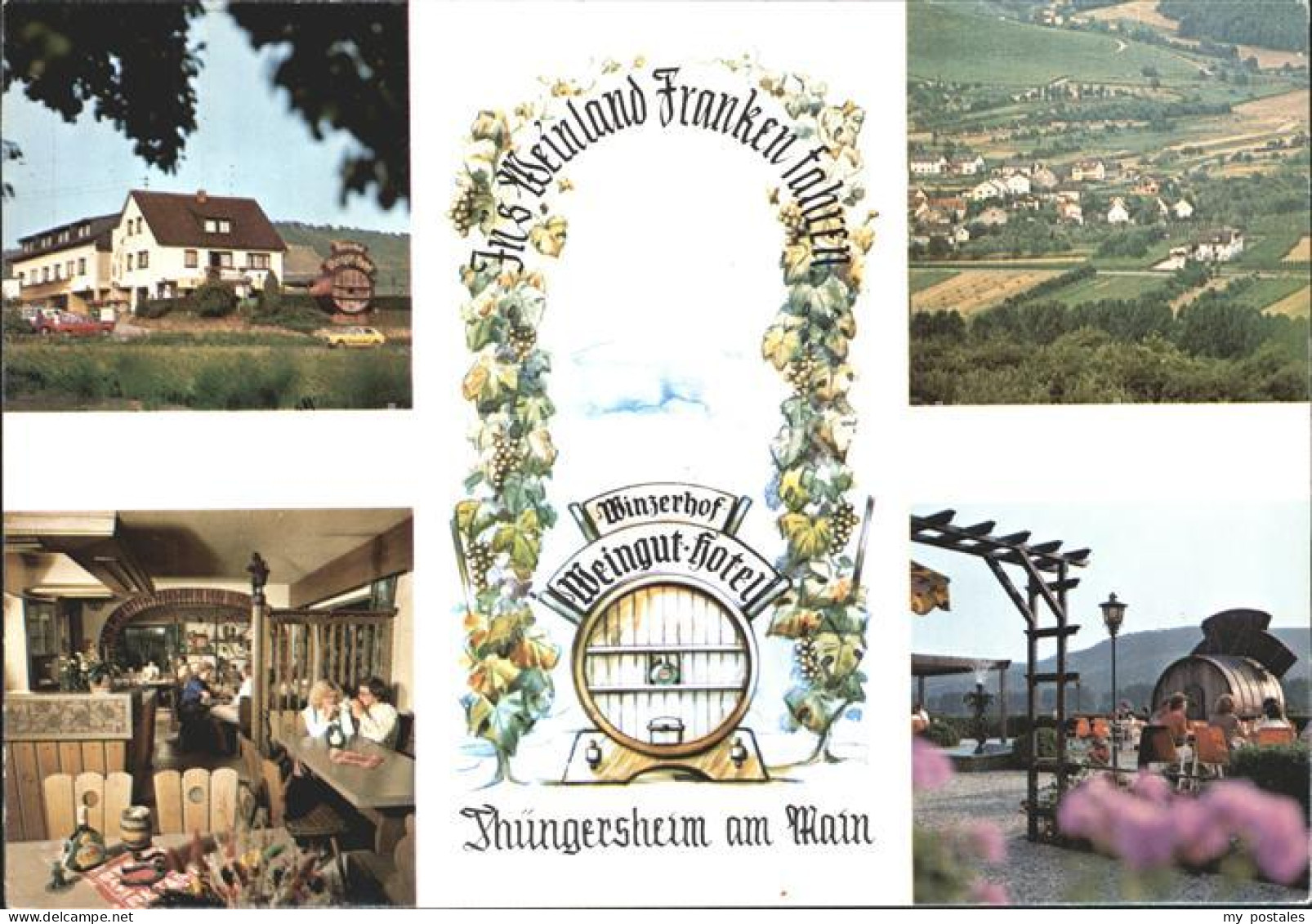 72227262 Thuengersheim Winzerhof Hotel Rezeption Fass Totalansicht Thuengersheim - Sonstige & Ohne Zuordnung