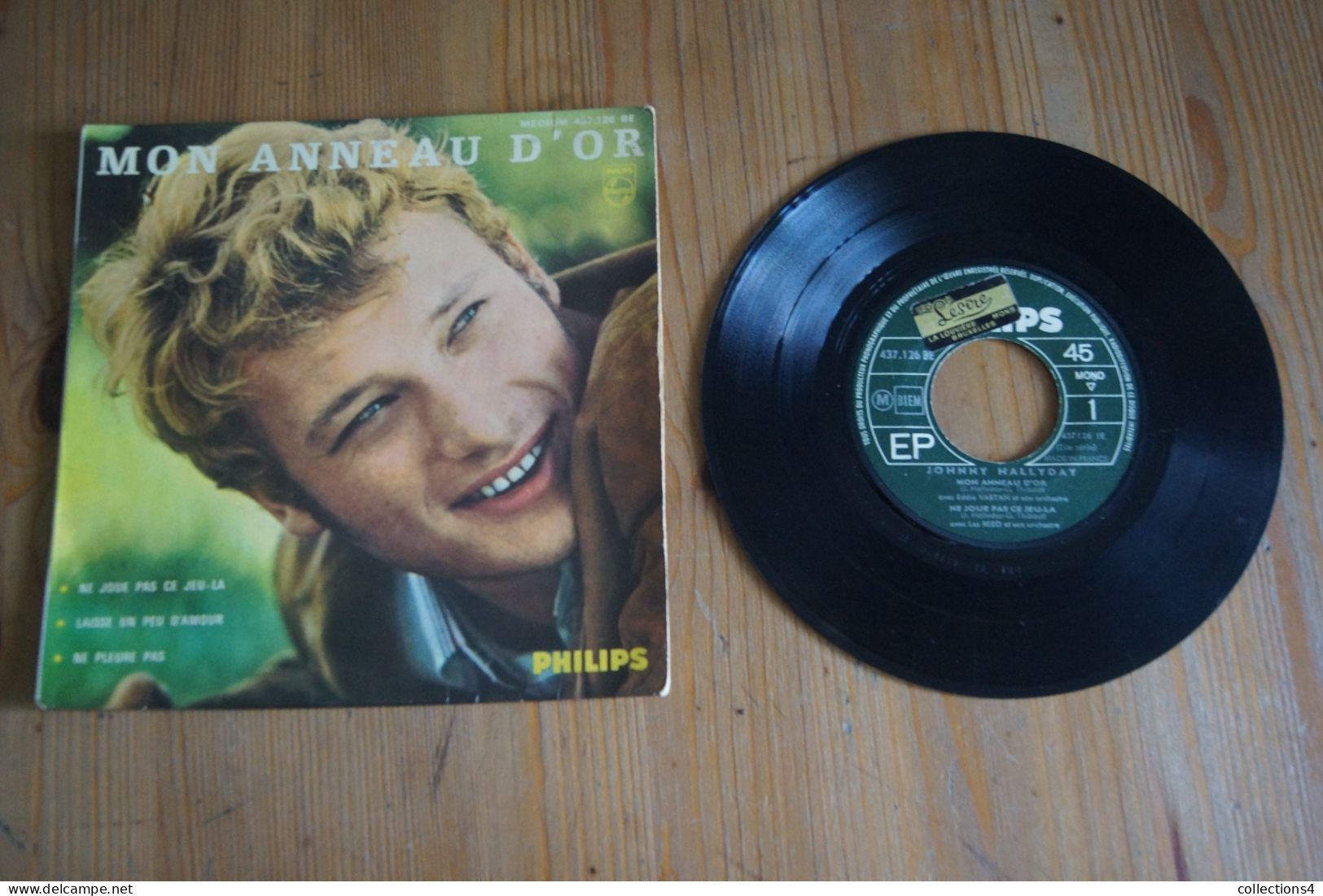 JOHNNY HALLYDAY MON ANNEAU D OR EP 1965 VARIANTE - 45 Rpm - Maxi-Singles