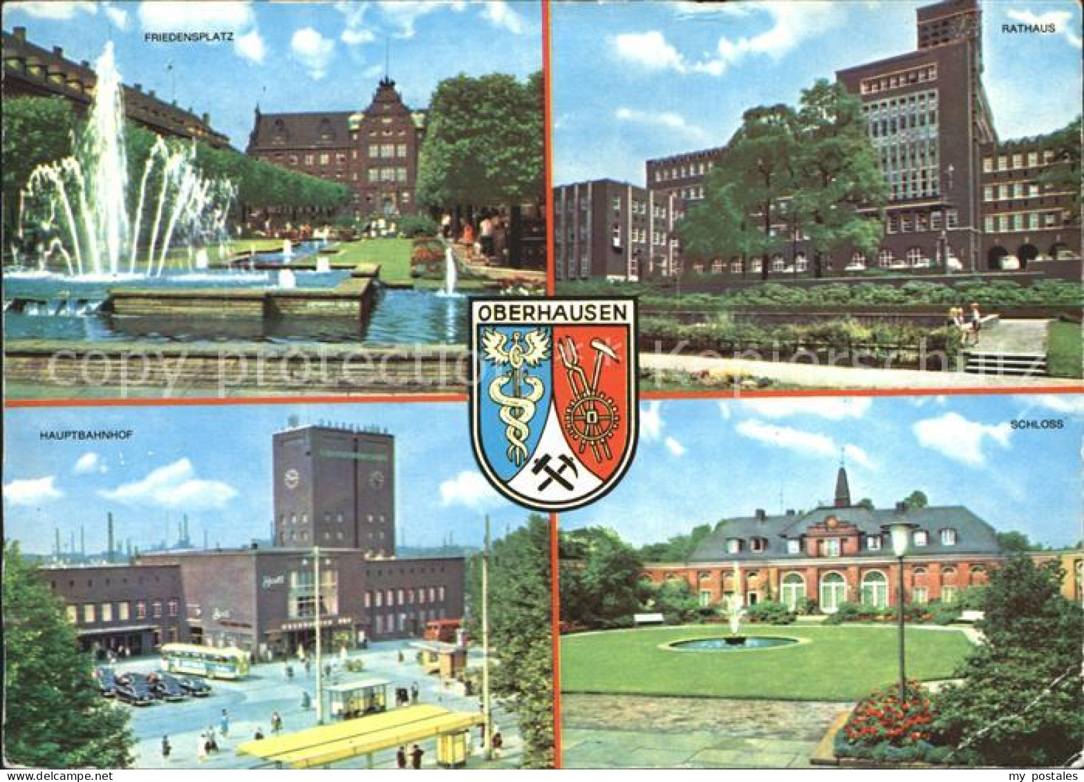 72227055 Oberhausen Rathaus Friedensplatz Schloss Hauptbahnhof Oberhausen - Oberhausen