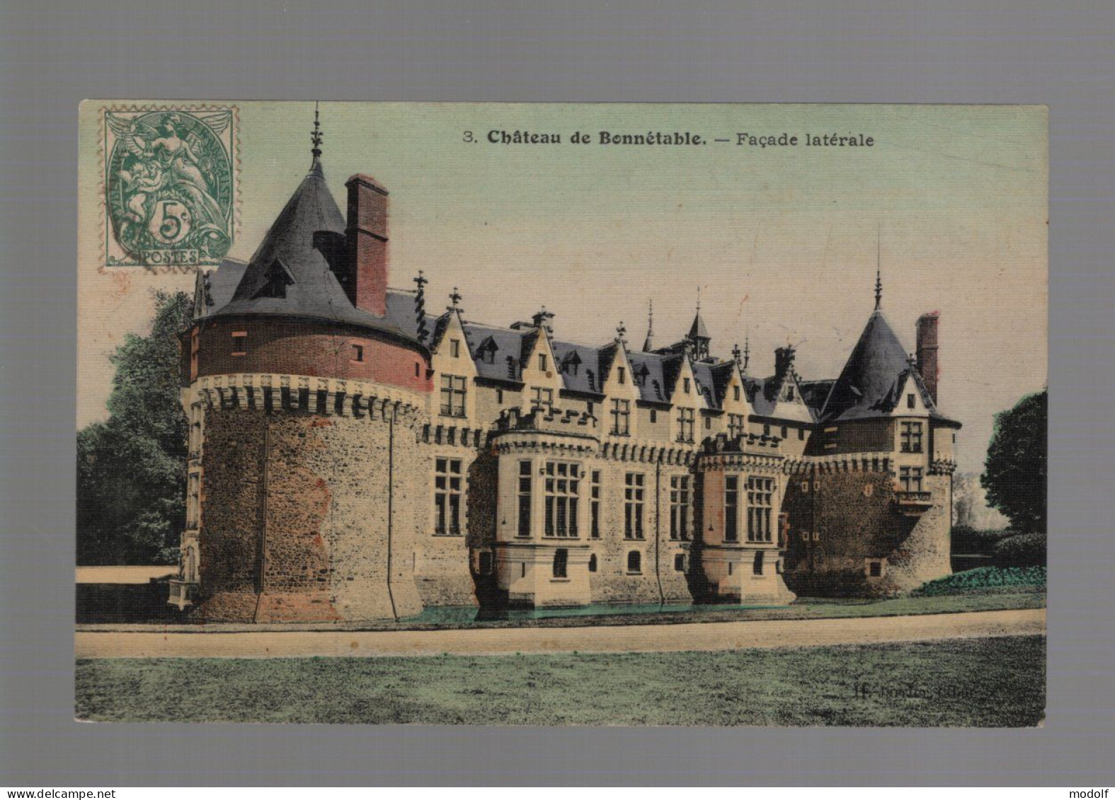 CPA - 72 - N°3 - Château De Bonnétable - Colorisée - Circulée - Bonnetable