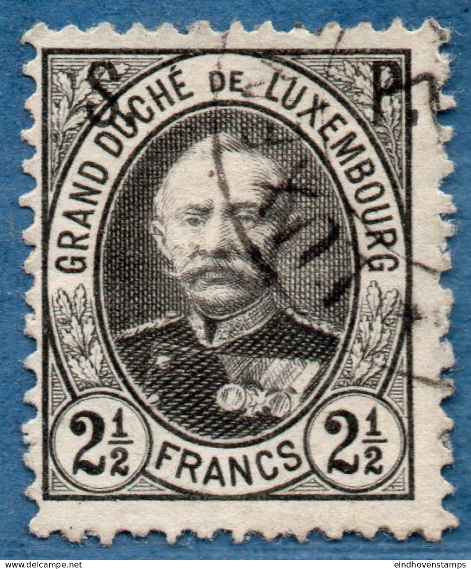 Luxemburg Service 1891 20 C S.P. Overprint (perforated 12½) Cancelled - Service