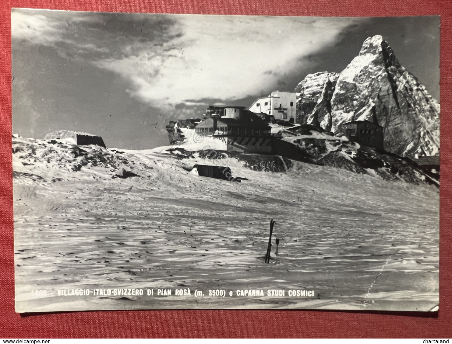 Cartolina - Villaggio Italo-Svizzero Di Pian Rosà E Capanna Studi Cosmici 1950 - Ohne Zuordnung