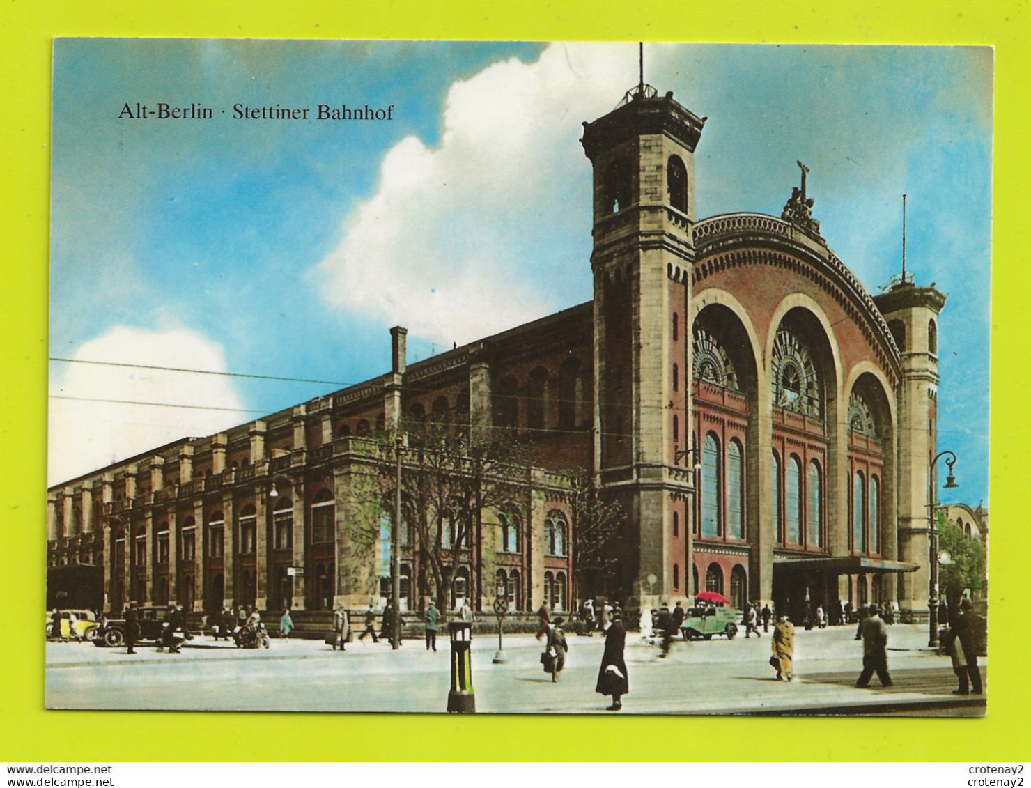 Alt-BERLIN Stettiner Bahnhof Um 1929 VOIR DOS - Otros & Sin Clasificación