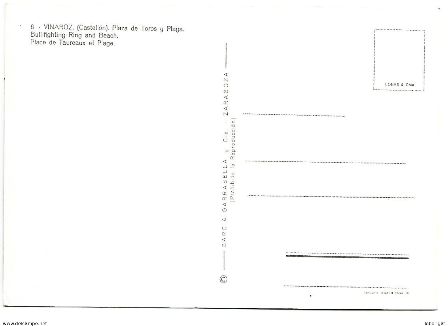 PLAZA DE TOROS Y PLAYA / BULL-FIGHTING RING AND BEACH.- VINAROZ / CASTELLON.- ( ESPAÑA ) - Castellón