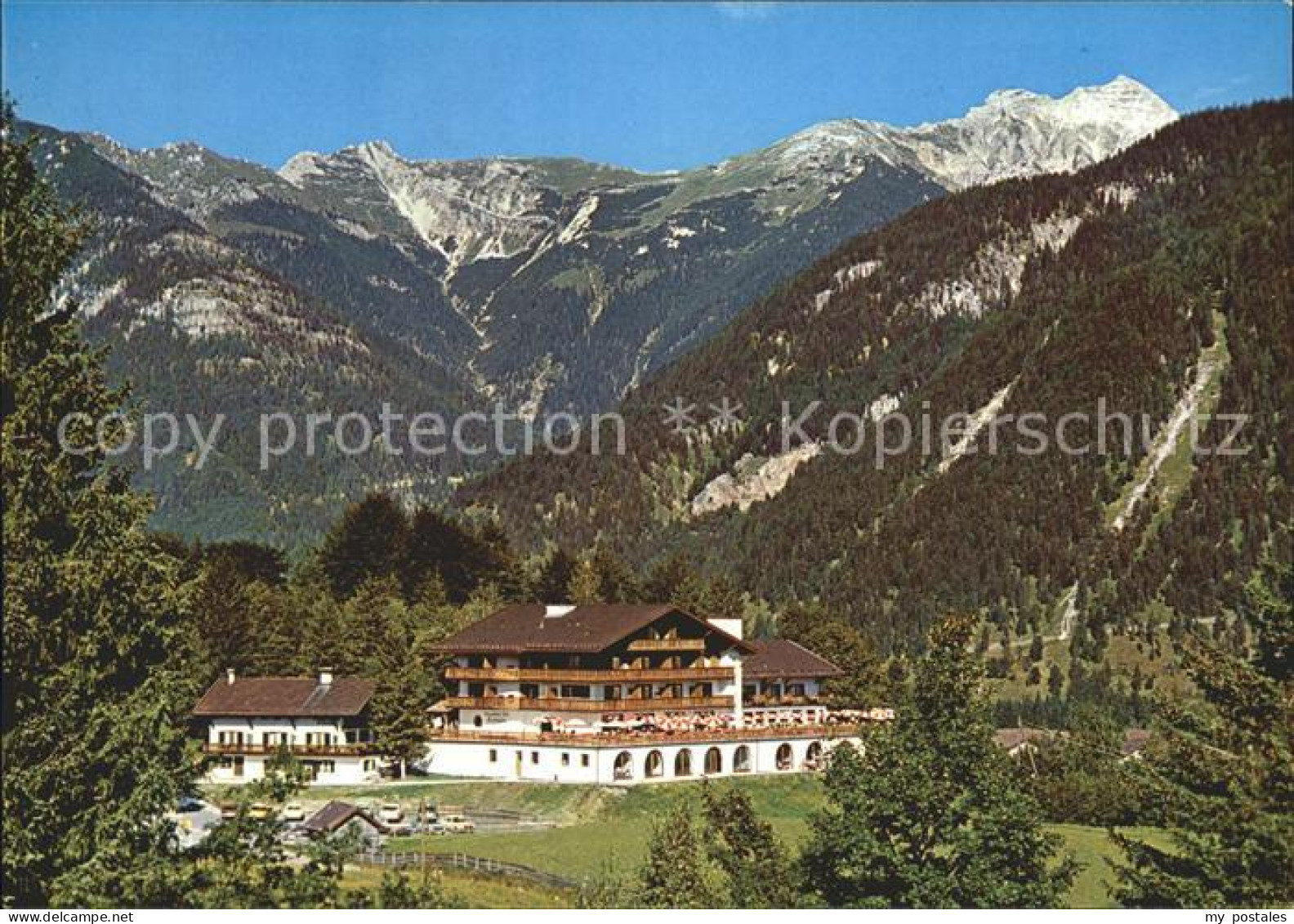 72226938 Mittenwald Bayern Berggasthaus Cafe Groebli-Alm  Mittenwald - Mittenwald