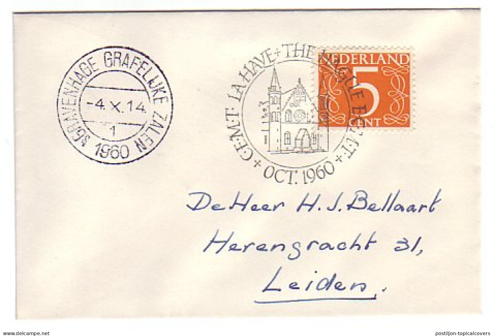Cover / Postmark Netherlands 1960 European Conference Of Ministers Of Traffic - Autres & Non Classés