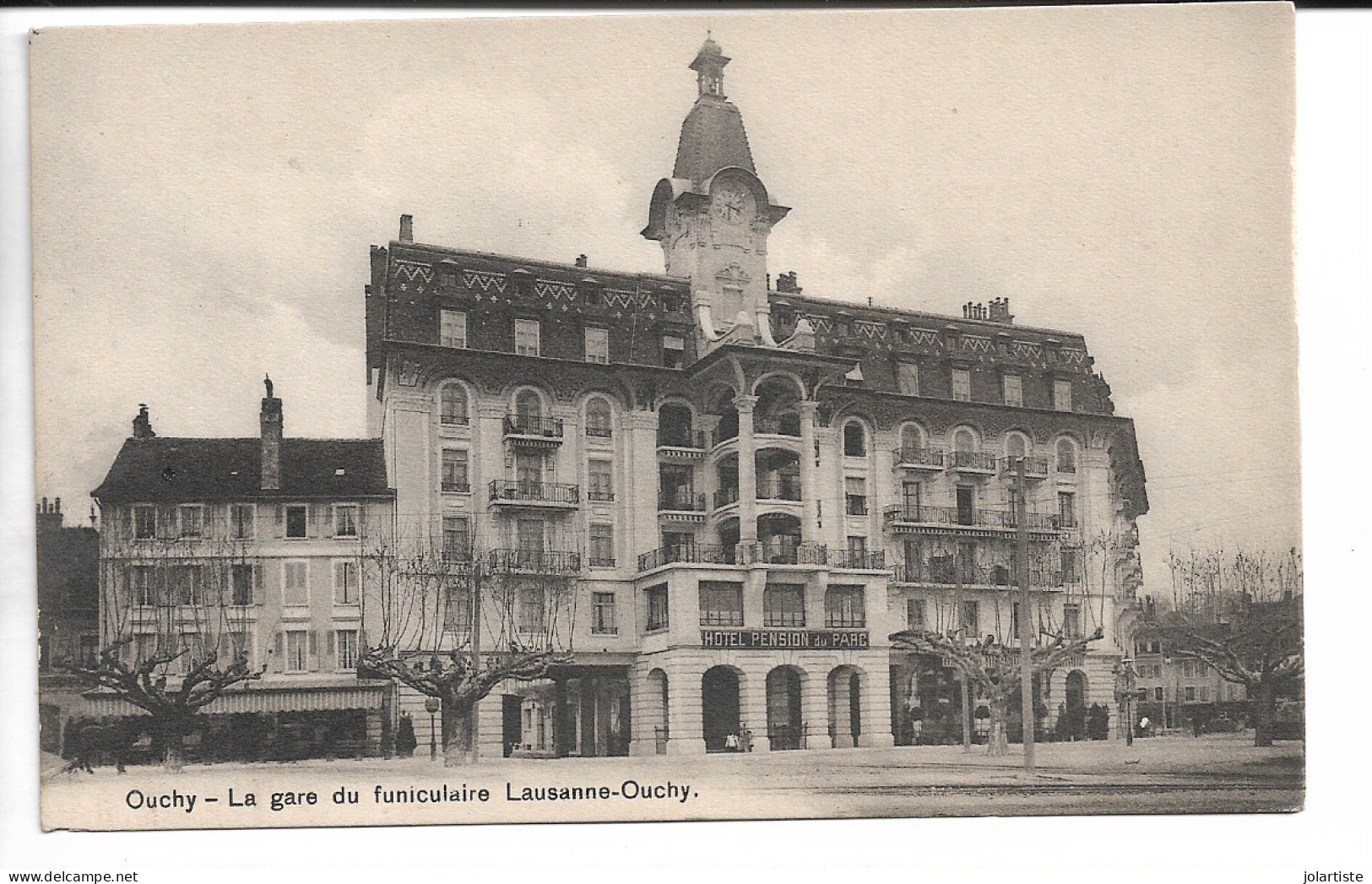 Suisse  Cpa  OUCHY La Gare Du Funiculaire Lausanne Ouchy  Hotel Du Parc Non Ecrite N0174 - Sonstige & Ohne Zuordnung