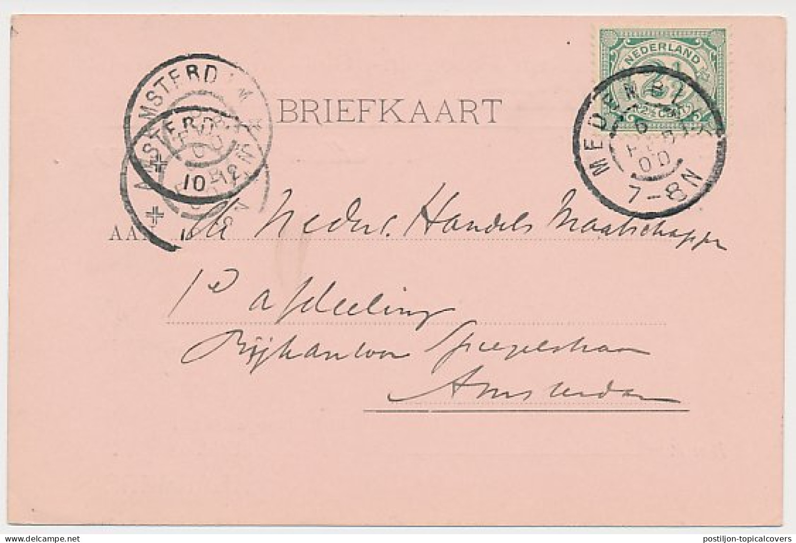 Firma Briefkaart Medemblik 1900 - Porcelein - Glas - Aardewerk - Non Classés