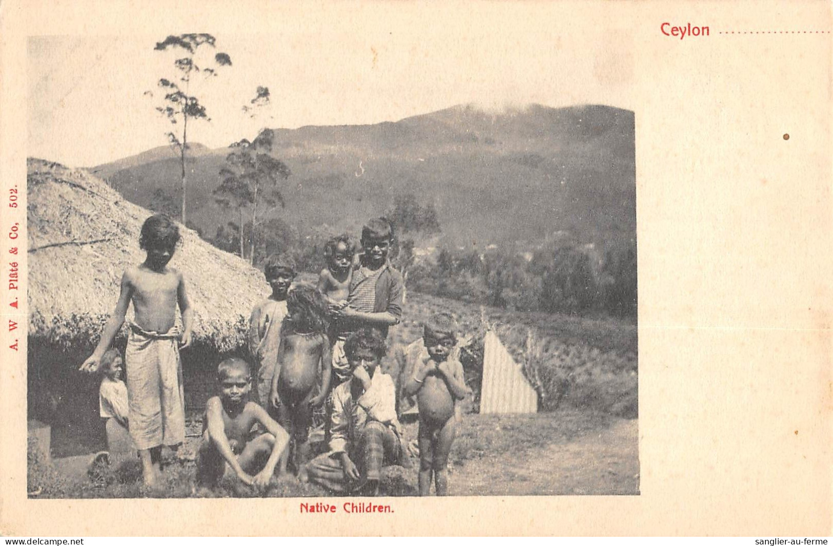 CPA CEYLON / CEYLON / NATIVE CHILDREN - Sri Lanka (Ceylon)