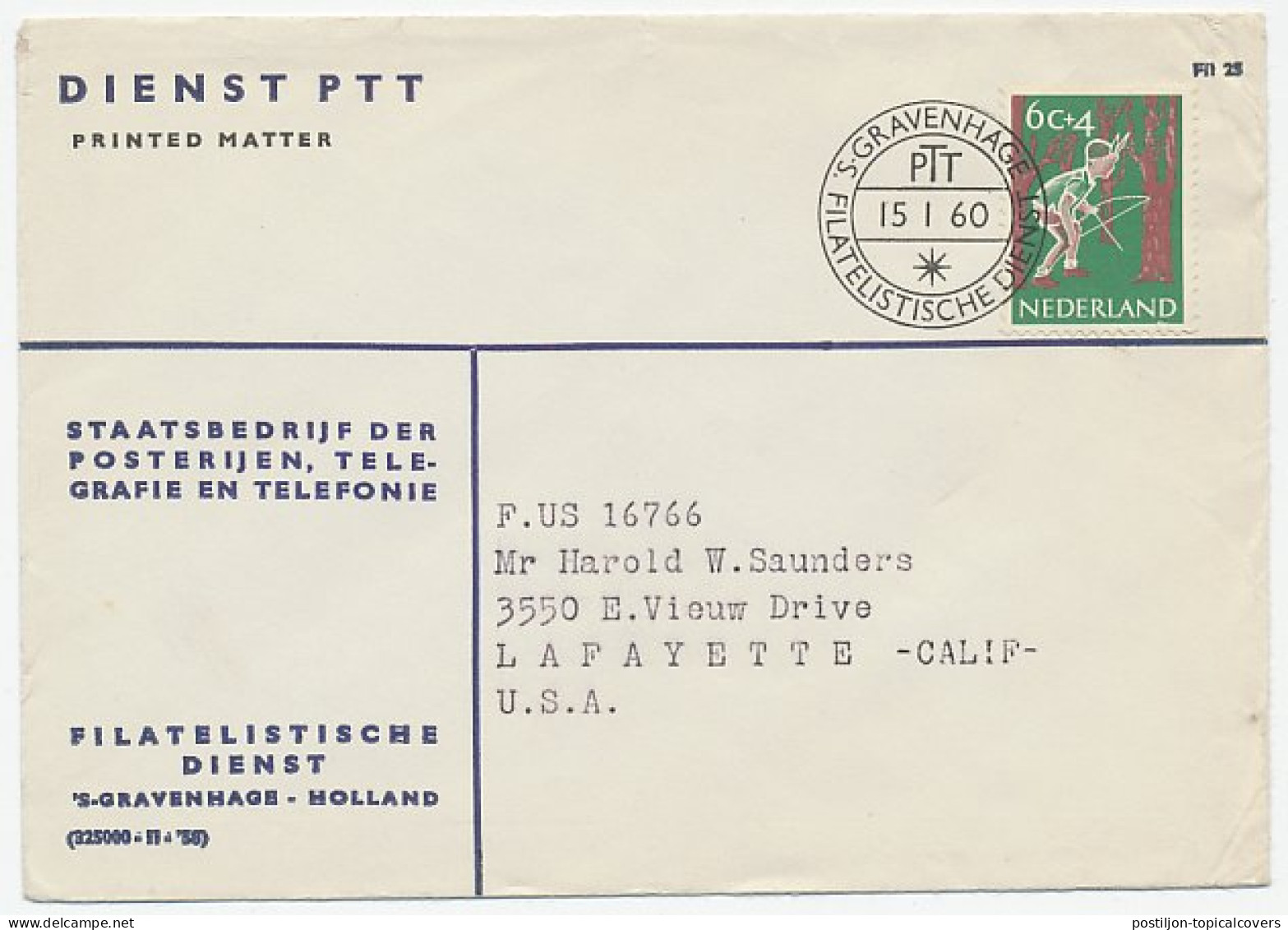 M. Kind 1959 Den Haag - Lafayette USA - Unclassified