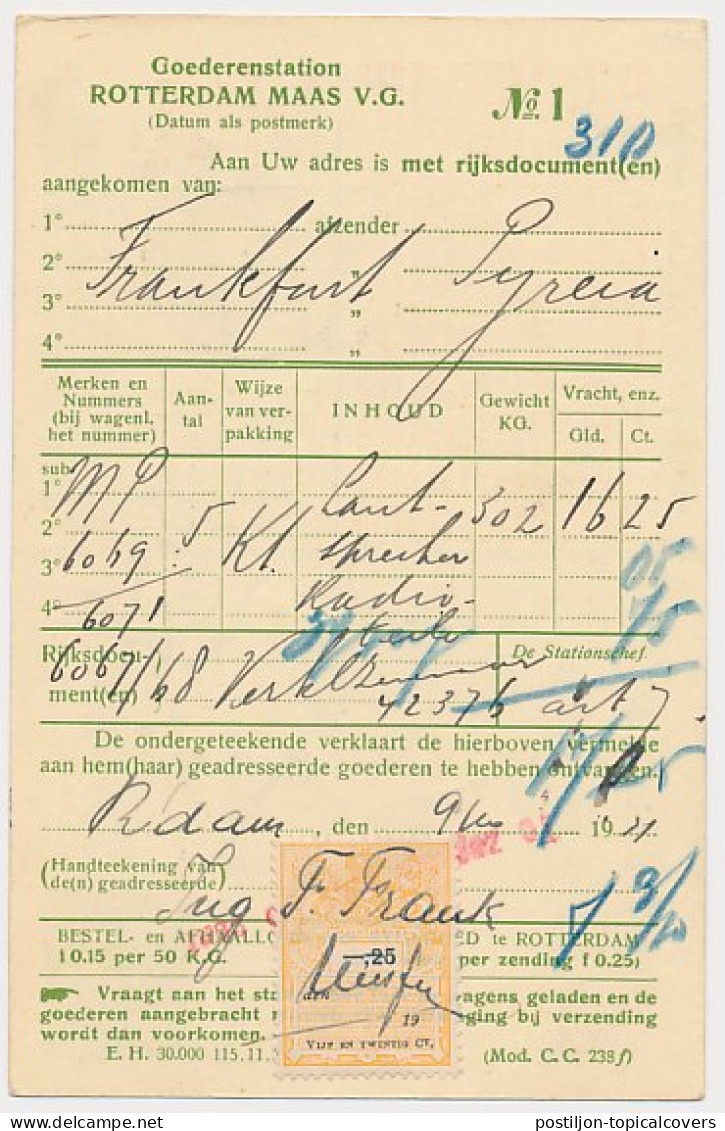 Spoorwegbriefkaart G. NS228 M - Locaal Te Rotterdam 1931 - Postwaardestukken