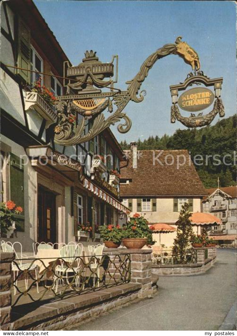 72226775 Herrenalb Bad Herrenalb Moenchs Posthotel Historische Klosterschaenke   - Bad Herrenalb