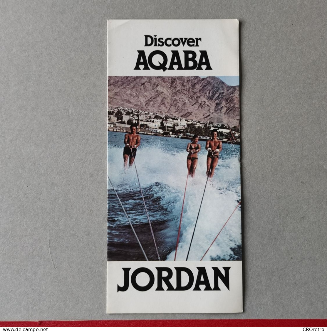 JORDAN - AQABA, Water Skiing, Vintage Tourism Brochure, Prospect, Guide, Tourismus (pro3) - Dépliants Touristiques