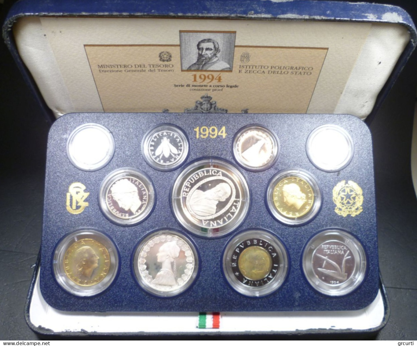 Italia - Serie Zecca Proof 1994 - 11 Valori - KM# PS11 - Gig# S.21/P - Nieuwe Sets & Proefsets