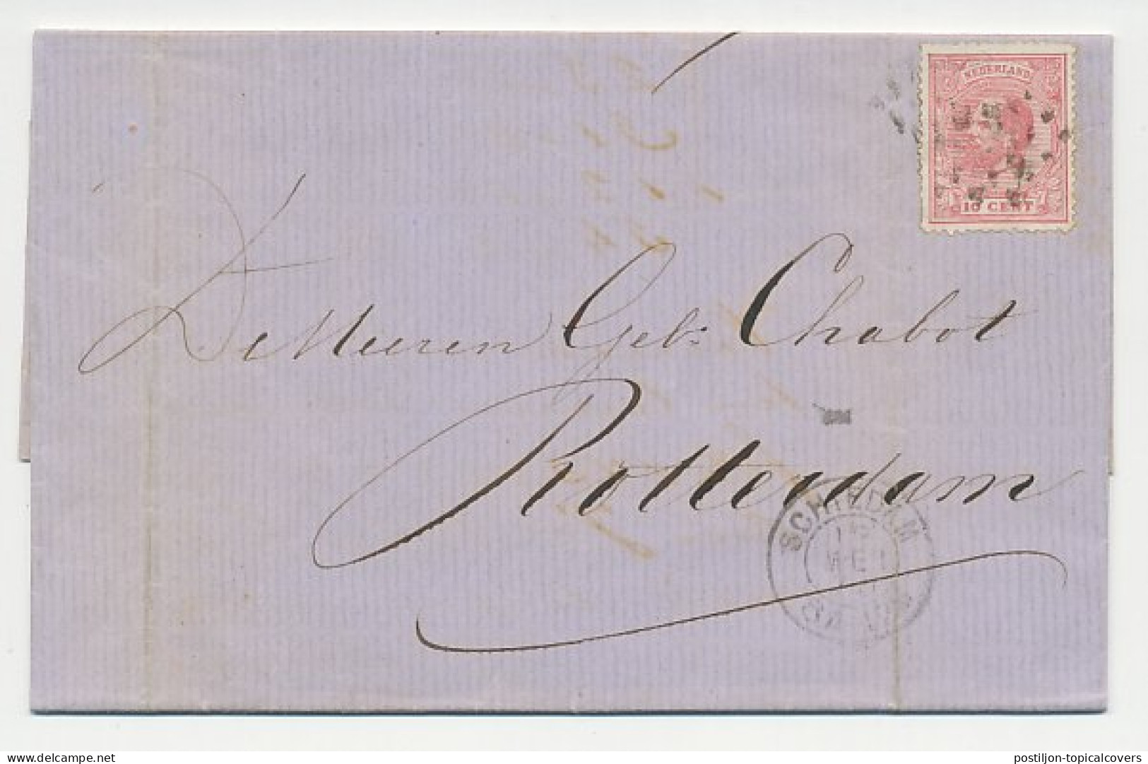 Firma Vouwbrief Schiedam 1873 - Melchers - Distillateur - Unclassified