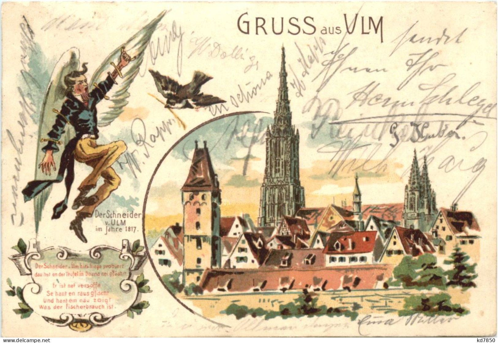 Gruss Aus Ulm - Litho - Ulm