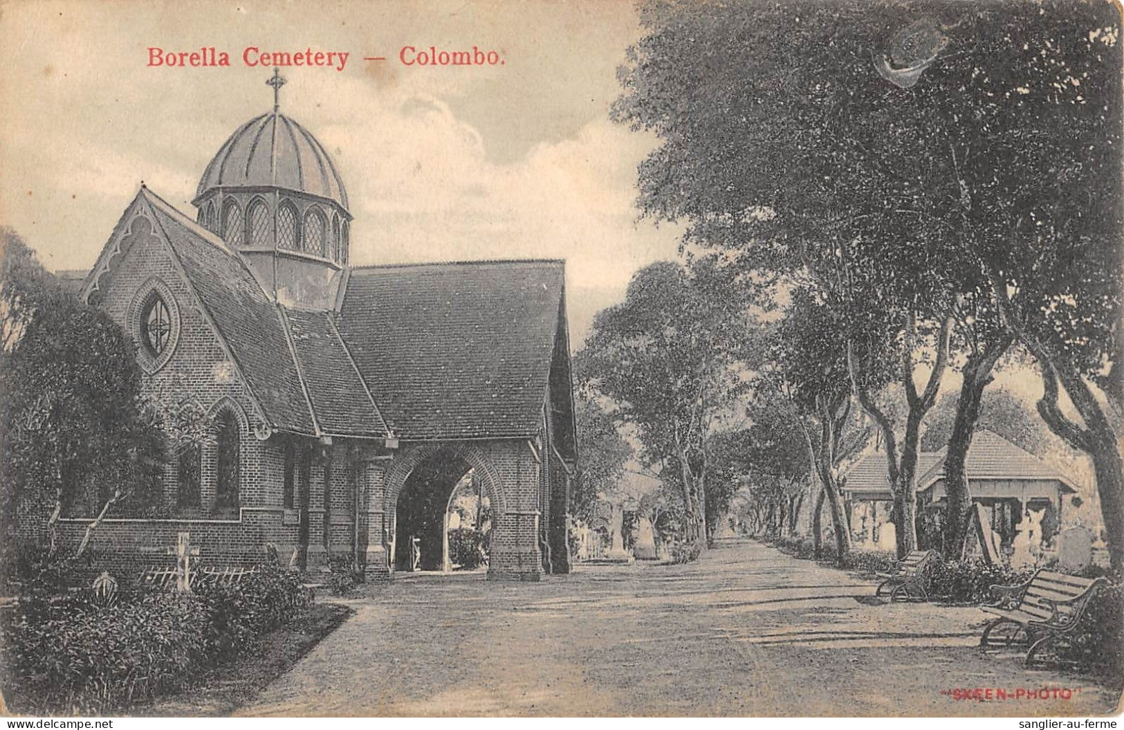 CPA CEYLON / BORELLA CEMETERY / COLOMBO CEYLON - Sri Lanka (Ceylon)
