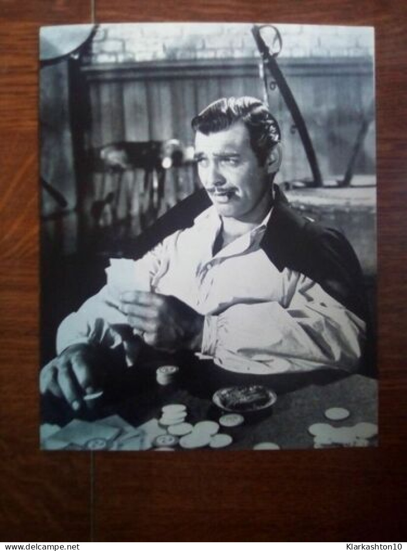 Carte Postale Grand Format Clark Gable Gone With The Wind USA. 25 5 X 20 - Ohne Zuordnung