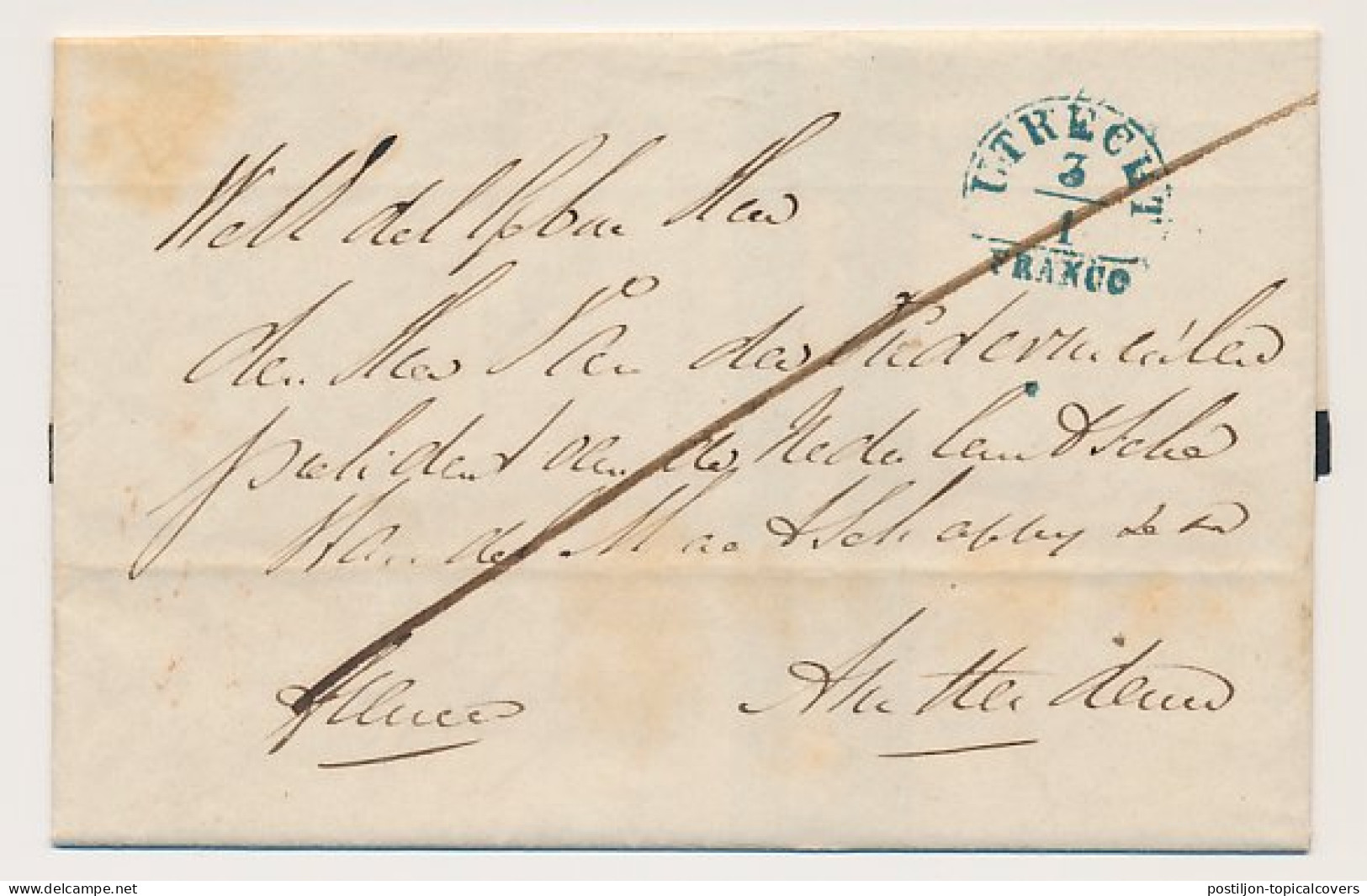 Veenendaal - Distributiekantoor Rhenen - Utrecht 1847 - ...-1852 Voorlopers