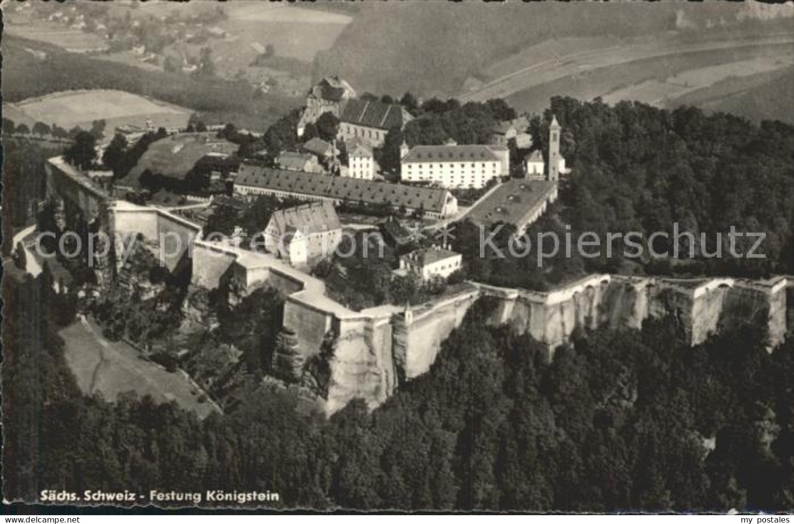 72226156 Koenigstein Saechsische Schweiz Festung Koenigstein Fliegeraufnahme Koe - Koenigstein (Saechs. Schw.)