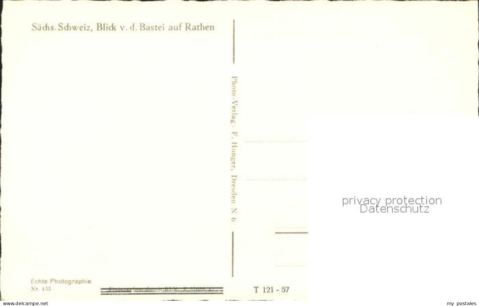 72226111 Rathen Saechsische Schweiz Blick Von Der Bastei Auf Elbtal Rathen Kuror - Rathen