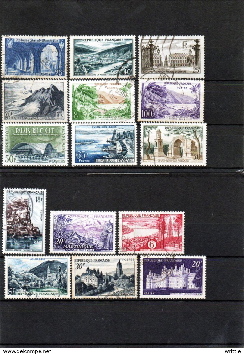 France Lot 3, Lot 66 GF Différents Années 1946-1959, Côte 35 € - Gebraucht