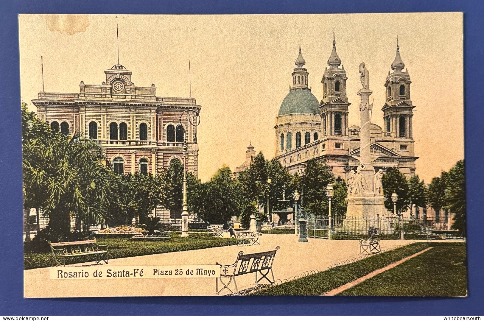 791 ARGENTINA ROSARIO DE SANTA FÉ PLAZA 25 DE MAYO RARE POSTCARD - Argentinien