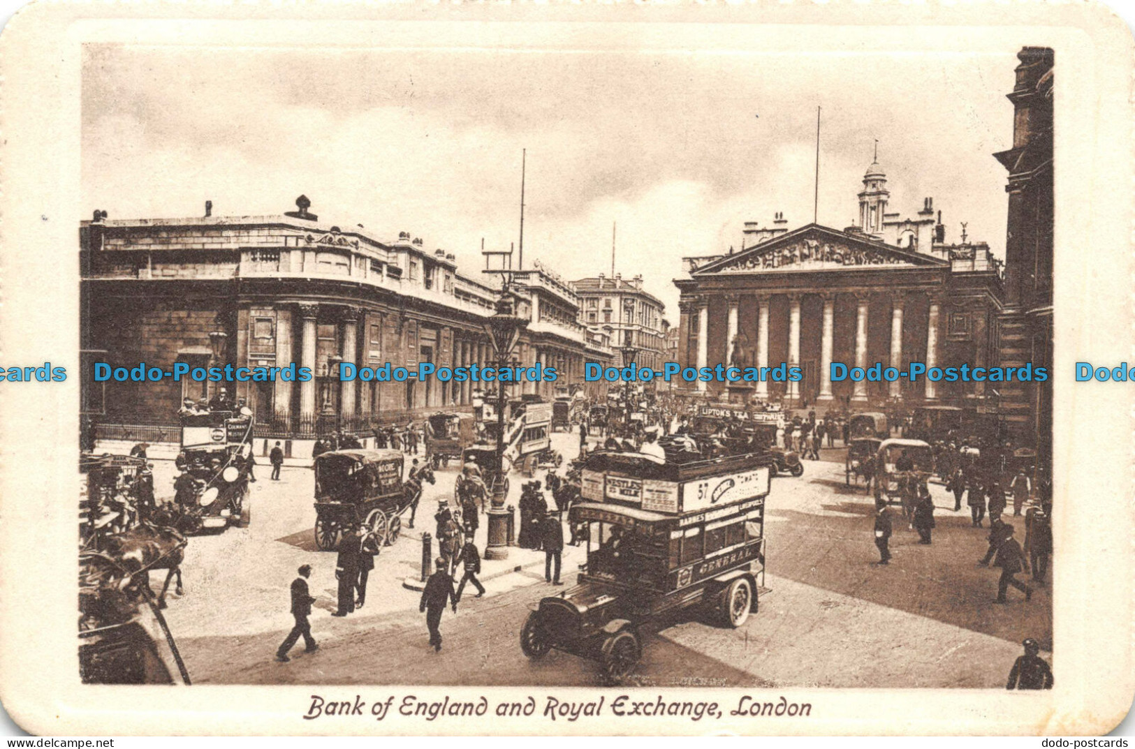 R108035 Bank Of England And Royal Exchange. London. Valentine. 1913 - Other & Unclassified